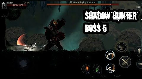 Shadow Hunter : Lost World - Epic Hack and Slash - Boss 5 : Urukan - Raging Apemon- Android Gameplay