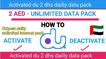 How to activate & deactivate du unlimited social data pack #socialpack #du #prepaid