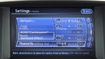 2014 Infiniti QX70 -  Setting Button (if so equipped)