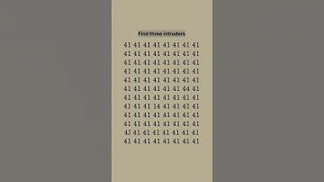 Find three intruders 41 - Math Quiz  #math #quiz #shorts