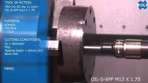 Hole Processing with TRS-HO-5D and OIL-S-XPF