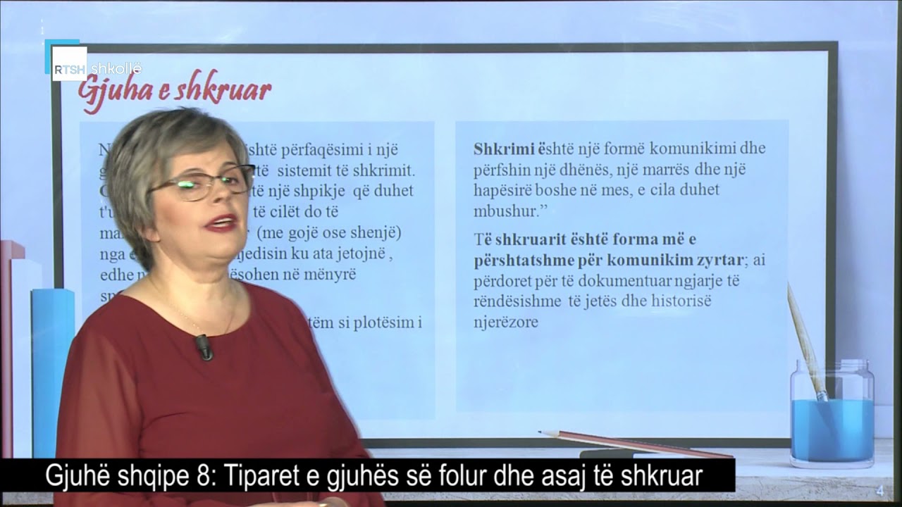 Gjuhë shqipe 8 - Tiparet e gjuhës së folur dhe asaj të shkruar