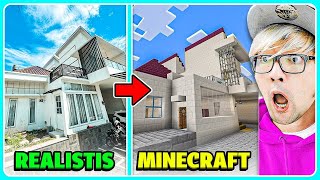 BANG CUPU BIKIN RUMAH MINECRAFT REALISTIS SEPERTI ASLINYA!!
