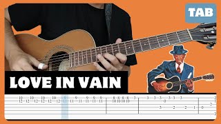 Robert Johnson - Love In Vain - Guitar Tab | Lesson | Cover | Tutorial Resimi