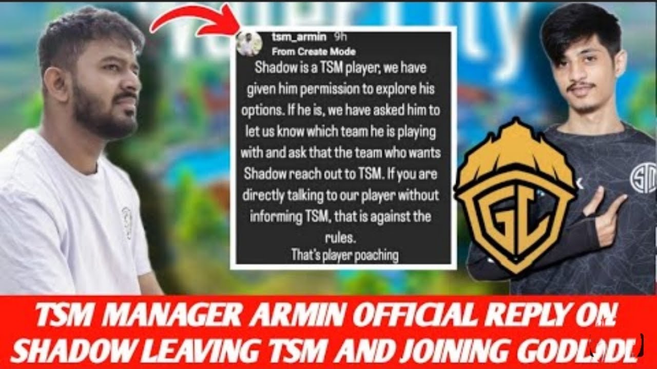 TSM ADMIN UNHAPPY WITH GODLIKE ON SHADOW POACHING 