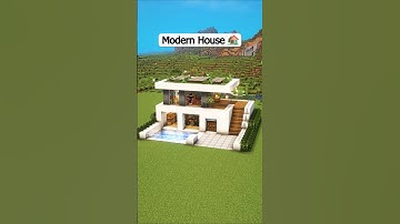 Minecraft Modern House 🏡 For Build and No Music #minecraft
