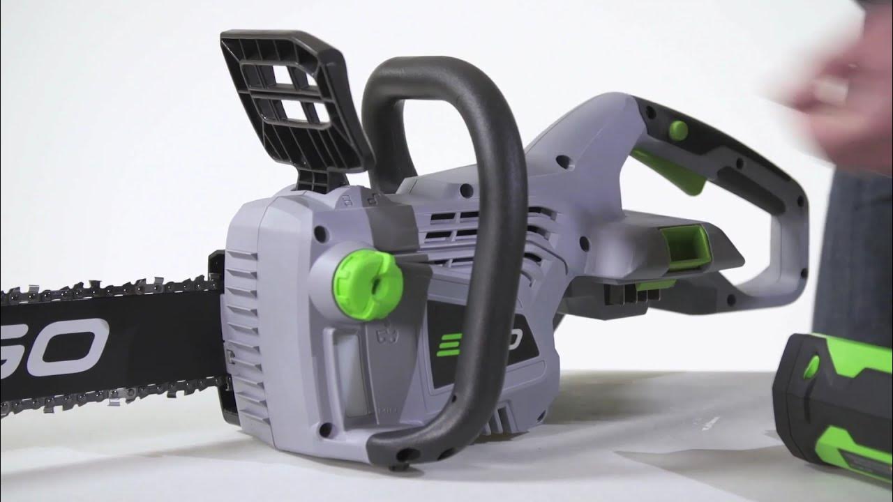 EGO CS1401 Chainsaw How to Adjust the Chain YouTube