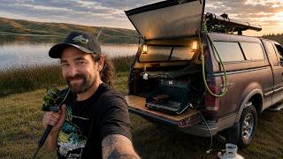 Crazy Dam Reservoir! 24 Hr Truck Camping & Fishing