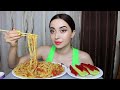 ВКУСНЕЙШАЯ ЛАПША ВОК С КУРИЦЕЙ /MUKBANG Ayka Emilly ♥️