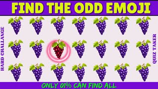 Find the ODD One Out | Emoji Quiz  | 35 hard level challange #quiztaker