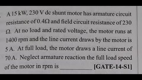 Gate PYQ-2014-DC Machines-FullVideo#competitiveexams #aptitude#maths #resistanceinseriesandparallel
