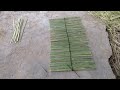 Installation of bamboo cages for crabs, frogs, fish, etc , according to Khmer traditions