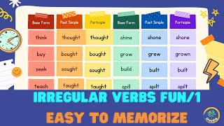 Irregular Verbs Fun Practice with Chant1|30 common irregular verbs|Grow Your English Skills|Grow.Eng