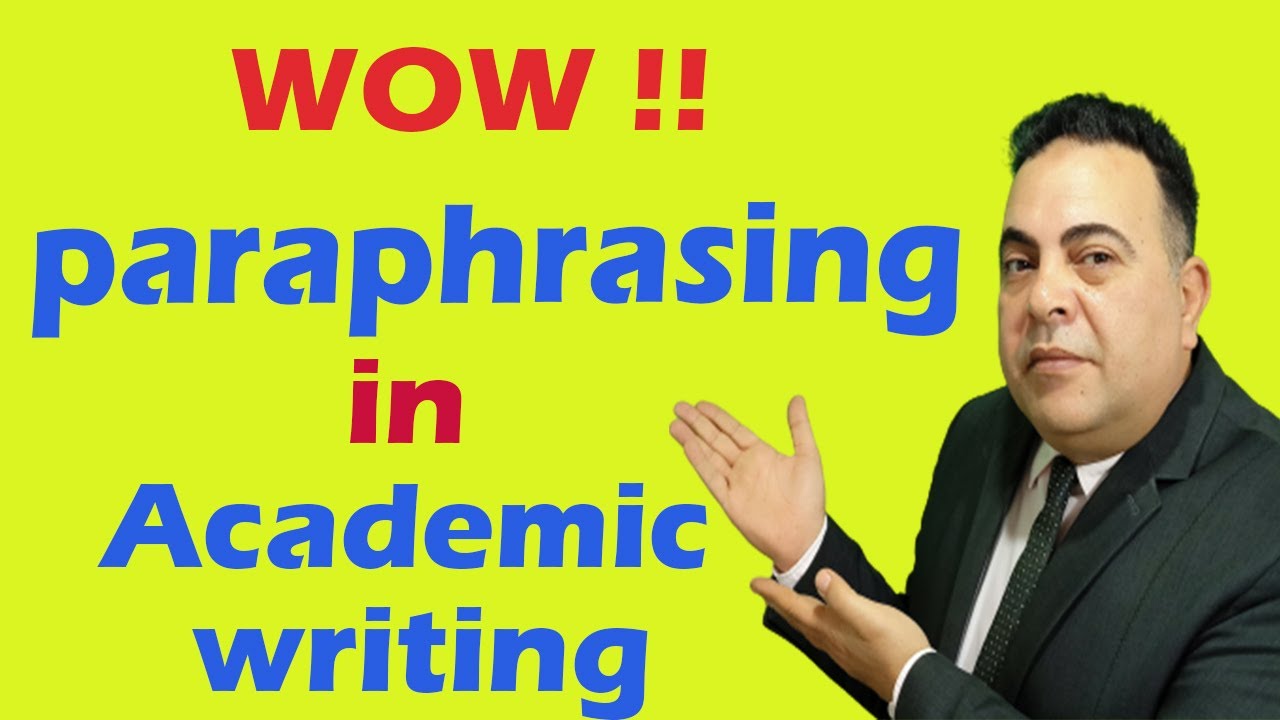 طريقة تساعدك في إعادة صياغة الجمل !! -HOW TO PARAPHRASE A PASSAGE ? TOEFL