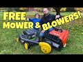 Free john deere lawn mower snowblower  leaf blower  will they run