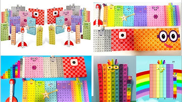 Building Numberblocks 200-100-0 Cubes Heroes with Zeroes learning countdown new numberblocks toys 