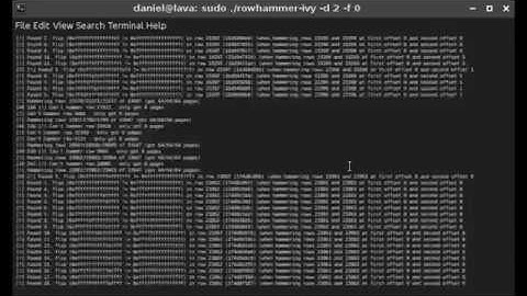 Demo: DRAMA + Rowhammer