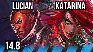 LUCIAN vs KATARINA (MID) | Legendary, 13/3/13, Rank 15 | TR Challenger | 14.8