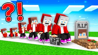 JJ Life Cycle  From Birth to the End Life with Mikey  Maizen Minecraft Animation