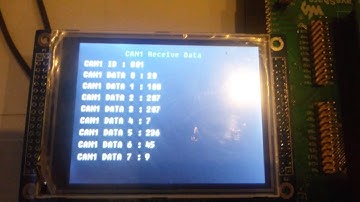 STM32f407 CAN Bus - LCD Displays