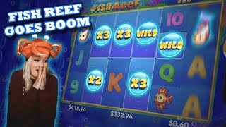 🐟🐟LOTS of WILDS on Fish Reef SLOT 🐟🐟 screenshot 2