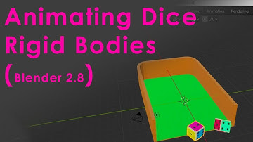 Blender 2.8 Dice Animation Using Dynamics.