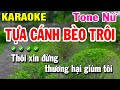 Tựa Cánh Bèo Trôi Karaoke Nữ - Huỳnh Lê 🎤