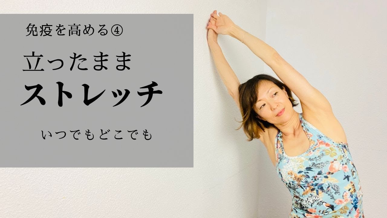 免疫高める④ // 立ったままストレッチ // いつでもどこでも #063