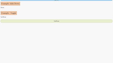 Jquery Tutoriel part2 : slideUp() slideDown() slideToggle()