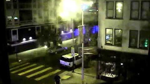 Video from 24th and Bartlett night of shooting (pointed up Bartlett)