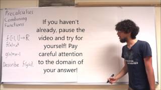 Precalculus Composition of Functions Part 2