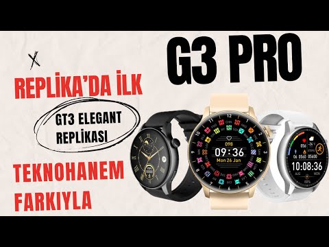 GT3 PRO MİNİ Akıllı Saat Detaylı İnceleme 🧐 İLK GT3 ELEGANT REPLİKASI (KAÇMAZ G3 PRO)