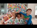 Eylül ve Poyraz Renkli Boyalarla Karton Ev Boyama Yaptı Tufan Bebek Hiç Beğenmedi | fun kids video