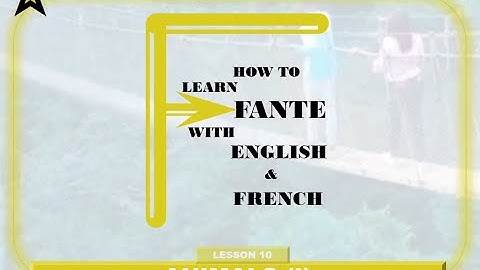 Lesson 10 -  Animals 1 _ How to learn Fante with English and French.