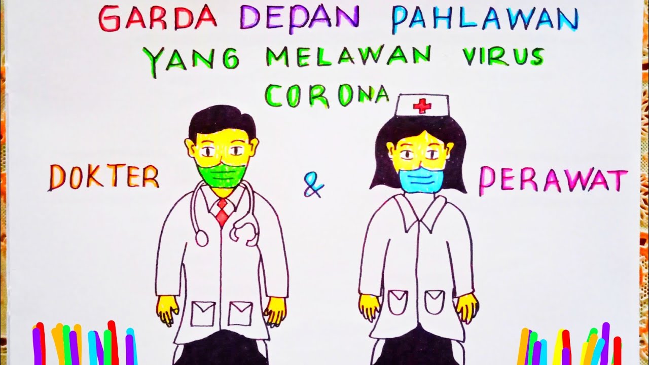 Virus Corona Mewarnai Gambar Dokter  Dan  Rumah  Sakit  Inapg Id