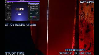 18 HOURS LIVE STUDY/WORK WITH ME | 45 DAYS CHALLENGE (DAY 33/45)