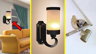 Kreatif Banget!! Pipa pvc diubah menjadi lampu hias dinding yang sangat indah