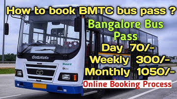 How to Book BMTC Day, weekly or Monthly pass || AC and Non AC bus pass in Bangalore