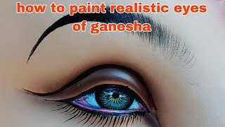 full eyes painting process | ganpati eyes painting
