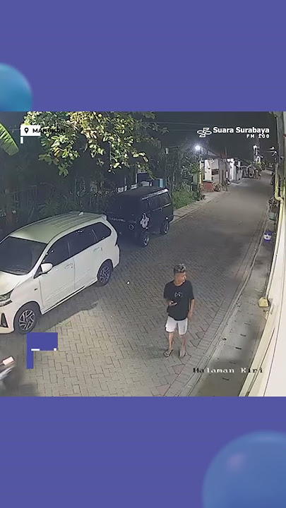 Maling Sikat Motor, Wajah Pelaku Terlihat Jelas