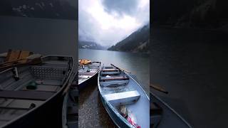 boat fishing lake mountains clouds realxing nature water thunder rainyday