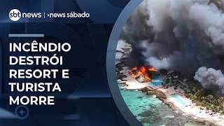 Incêndio em resort na República Dominicana deixa turista morta e força evacuação | #NewsSabado