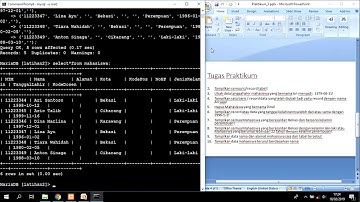 Tutorial Membuat Database MySQL menggunakan CMD #part2