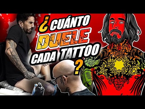 Vídeo: Gráfico De Dolor Del Tatuaje: Donde Más Duele Y Menos, Y Más