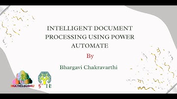 Intelligent document processing using Power Automate