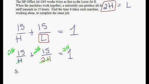 29b Word Problems   Shared work   example 1