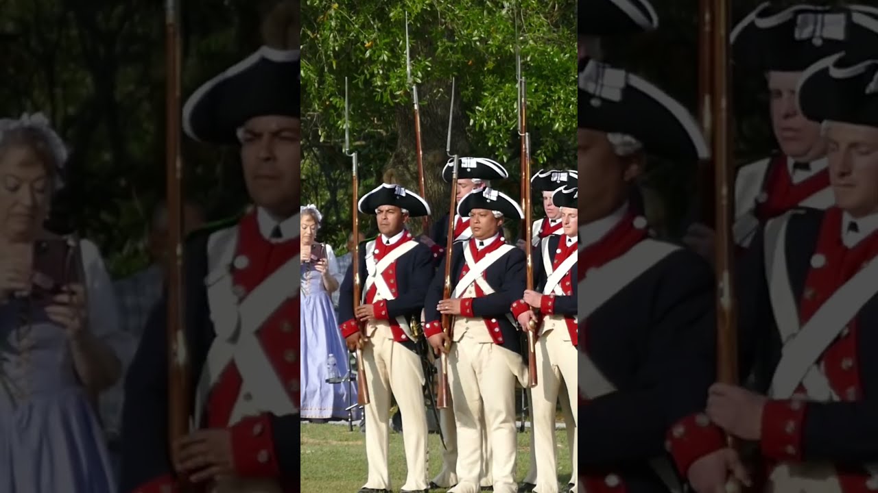  The Old Guard Demonstration Firing Muskets In Formation Make Ready Take Aim FIRE