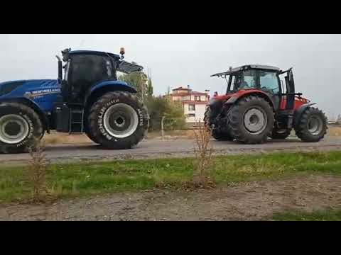 Massey Ferguson 150 vs New Holland 165 traktör çekişmeleri