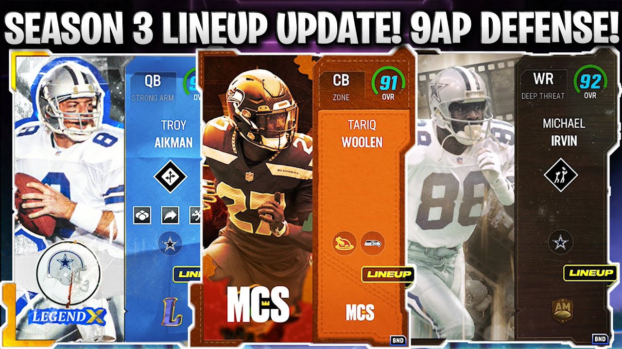 SEASON 3 LINEUP UPDATE! NEW 9AP ON DEFENSE! - YouTube