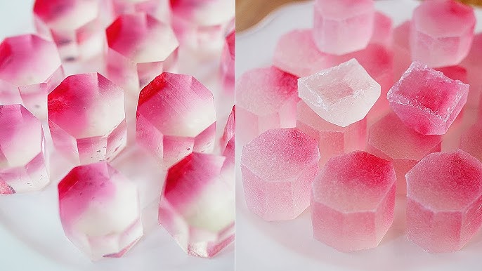 KOHAKUTOU  Edible CRYSTAL Jelly Gemstones Recipe & Taste Test 